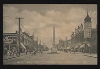 Queen Street, looking North from Caswell, Kinston, N.C.